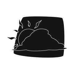 Vector illustration of weather and climate logo. Collection of weather and cloud vector icon for stock.