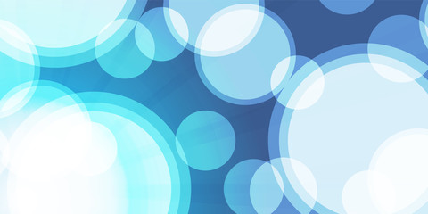 Abstract Wide Blue and White Minimal Geometric Pattern Background Design, Gradient Shapes - Vector Illustration 