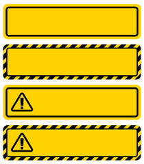 警告サインのフレーム