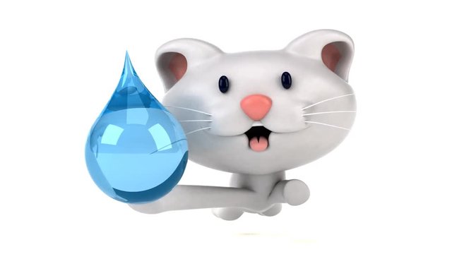 Fun cat running - 3D Animation