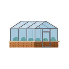 Isolated object of greenhouse and plant sign. Collection of greenhouse and garden vector icon for stock.