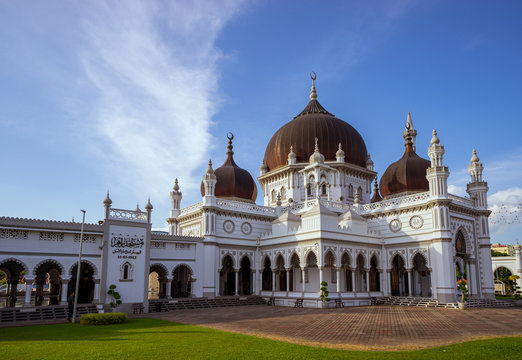 KEDAH, MALAYSIA - 23th JAN 2019; The Zahir Mosque is a mosque in Alor Setar, Kota Setar, Kedah, Malaysia, and the state mosque of the state of Kedah. The Zahir Mosque is one of the grandest and oldest