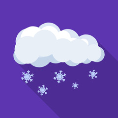 Isolated object of weather and climate icon. Set of weather and cloud stock vector illustration.