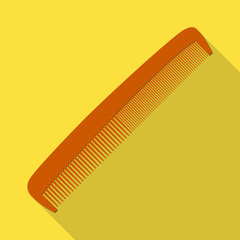 Vector illustration of brush and hair symbol. Collection of brush and hairbrush stock vector illustration.