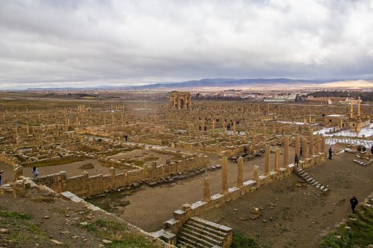 view of the amphitheater in batna algeria