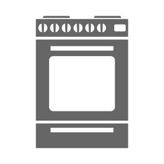 Gas Stove icon with minimal style. Vector Illustration.