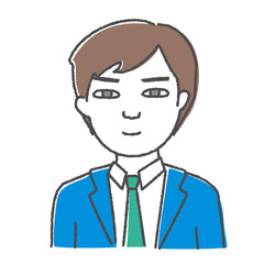 スーツを着た男性