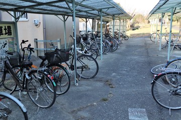 Obraz premium 自転車置き場