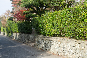 Warriors' residence area of Izumi city, Kagoshima prefecture, japan