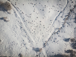 Camminando sulla neve