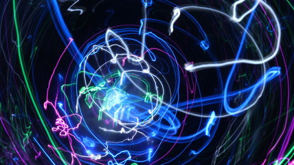 LED lighting design style for love symbols, night lights, drawing with LED lights,Storm of Light 