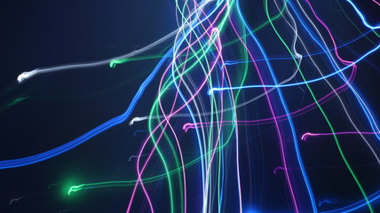 LED lighting design style for love symbols, night lights, drawing with LED lights,Storm of Light 