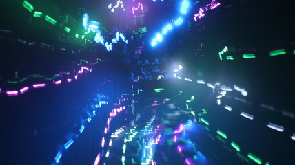 LED lighting design style for love symbols, night lights, drawing with LED lights,Storm of Light 