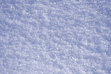 The texture of snow