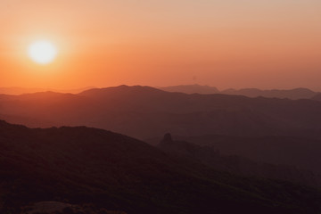 Obraz premium Orange sunrise