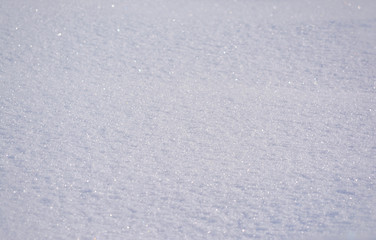The texture of snow