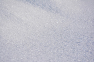 The texture of snow