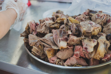 cooked meat on a plate