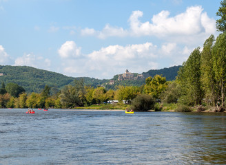 Chateau de Castelnaud, medieval fortress at Castelnaud-la-Chapelle, Dordogne, Aquitaine, France