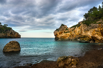 Fototapeta na wymiar cloudy day in Palma de Mallorca
