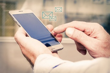 sending and receiving messages with the mobile phone