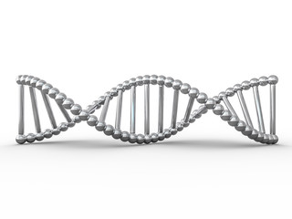 DNA chain. Abstract scientific background. 3D rendering