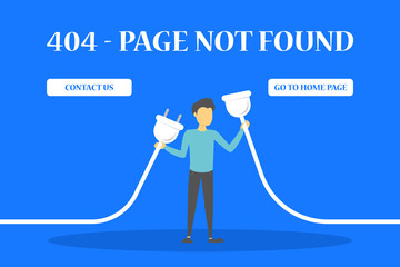 404 error page not found banner for website