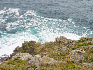 Crashing waves at the end of the Earth - Cape Finisterre, Galicia, Spain