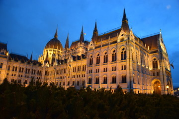 Budapest - Hungarian Parliament by night