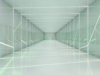 Abstract modern architecture background. 3D rendering