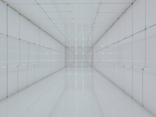 Abstract modern architecture background. 3D rendering