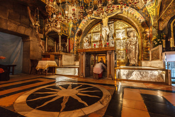 Naklejka premium View of church of the Holy Sepulchre