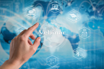 Webinar E-learning Training Business Internet Technology Concept.