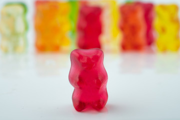 colorful gel bears