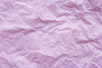 Pink crumpled recycle paper
