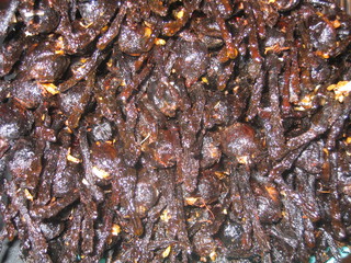 Skuon. Spider market in Cambodia