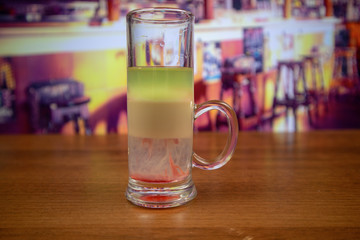 Hiroshima cocktail (layered shot)