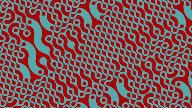 Animated geometric backdrop of the illusion