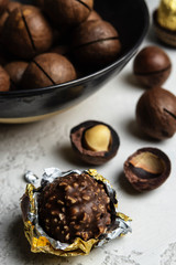 macadamia nuts in a plate