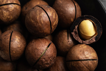 macadamia nuts in a plate