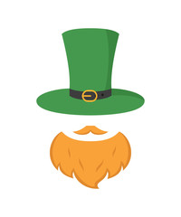 Irish leprechaun icon. Saint Patrick's Day concept.