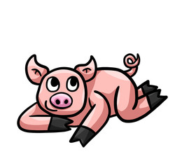 Cute Happy Pig