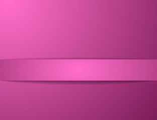 Fototapeta premium Pink ribbon isolated on blue background.