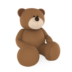 Teddy Bear Doll Isolated