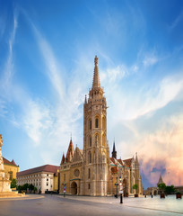 Naklejka premium Matthias Church in Budapest
