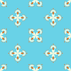 Abstract vector pattern illustration. Seamless ornament, textile background