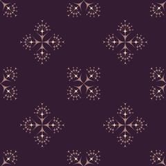 Fototapeta premium Abstract vector pattern illustration. Seamless ornament, textile background