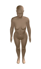 Realistic girl model