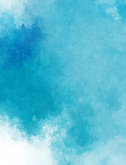 Watercolor paper background. Abstract Painted Illustration. Brush stroked painting.