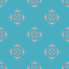 Abstract vector pattern illustration. Seamless ornament, textile background